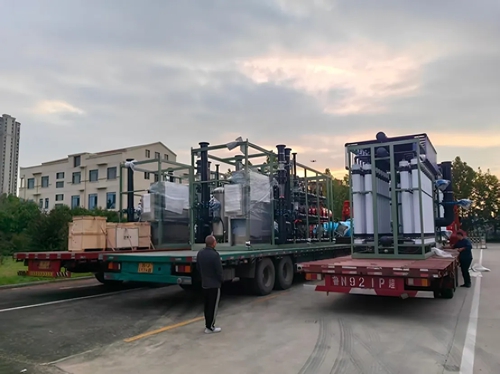 10.19某化工企业200T/H除盐水设备发货